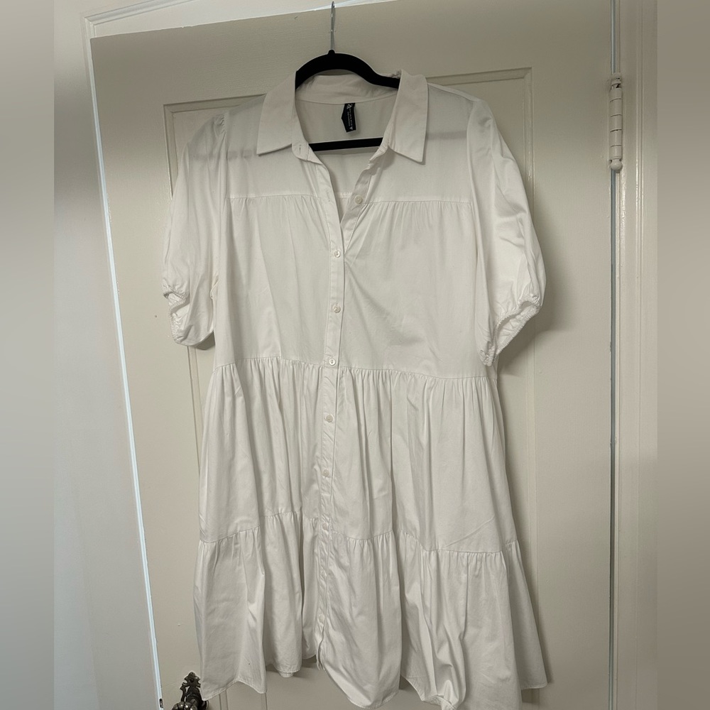 Zara white dress size XL